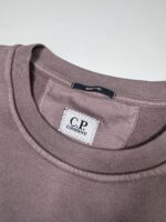 Cp Company 153A Brushed Emerized Diagonal Fleece Sweatshirt in Purple Dove Mauve. - Image 10