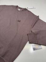 Cp Company 153A Brushed Emerized Diagonal Fleece Sweatshirt in Purple Dove Mauve. - Image 11