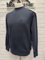 Cp Company 060B Brushed Emerized Diagonal Fleece Sweatshirt in Navy - Image 4