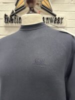 Cp Company 060B Brushed Emerized Diagonal Fleece Sweatshirt in Navy - Image 3