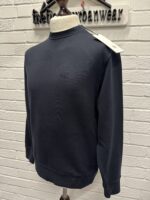 Cp Company 060B Brushed Emerized Diagonal Fleece Sweatshirt in Navy - Image 2