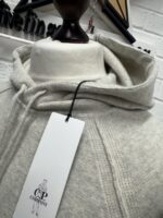 C.P. Company 149A Knitwear Hooded lambswool GRS pull over-  Melange Grey - Image 9