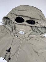 CP COMPANY 029A CHROME-R HOODED LENS OVERSHIRT IN WALNUT BROWN - Medium / 22” p2p - Image 2