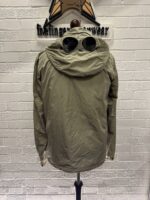 CP COMPANY 029A CHROME-R HOODED LENS OVERSHIRT IN WALNUT BROWN - Medium / 22” p2p - Image 6