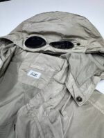 CP COMPANY 029A CHROME-R HOODED LENS OVERSHIRT IN WALNUT BROWN - Medium / 22” p2p - Image 7
