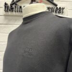 Cp Company 060B Brushed Emerized Diagonal Fleece Sweatshirt in Black   -   Medium / P2P 23”