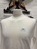 CP Company 055A Mercerized Light Jersey 70/2 T-Shirt in White - Image 3