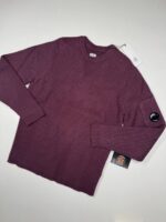 C.P. Company 044A Wool crew neck full rib pull over in potent purple  - Large / P2P 22”