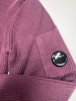 C.P. Company 044A Wool crew neck full rib pull over in potent purple  - Large / P2P 22” - Image 4