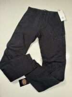 CP Company 199A Cargo Pant in Vintage Army Stucture in black - Image 2