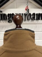 CP company 059A  Light Fleece 1/4 zip Sweatshirt in Brown - Image 7