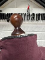 CP company 059A  Light Fleece 1/4 zip Sweatshirt in Potent Purple - Image 8