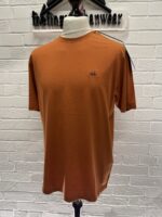 CP COMPANY 031A 30/1 Jersey T-shirt in Pumpkin Orange - Image 4