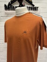 CP COMPANY 031A 30/1 Jersey T-shirt in Pumpkin Orange - Image 3