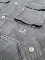 C.P. Company Armored Stretch Buttoned Overshirt in Navy. - Image 6