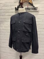 C.P. Company Armored Stretch Buttoned Overshirt in Navy. - Image 4