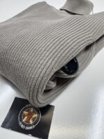 C.P. Company 184A Turtleneck Full Rib merino wool pull over in Vintage Khaki - Image 2