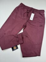 CP COMPANY 062B JOGGING PANT IN BRUSHED EMERIZED DIAGONAL FLEECE - Bordeaux/790 - Image 2