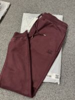CP COMPANY 062B JOGGING PANT IN BRUSHED EMERIZED DIAGONAL FLEECE - Bordeaux/790