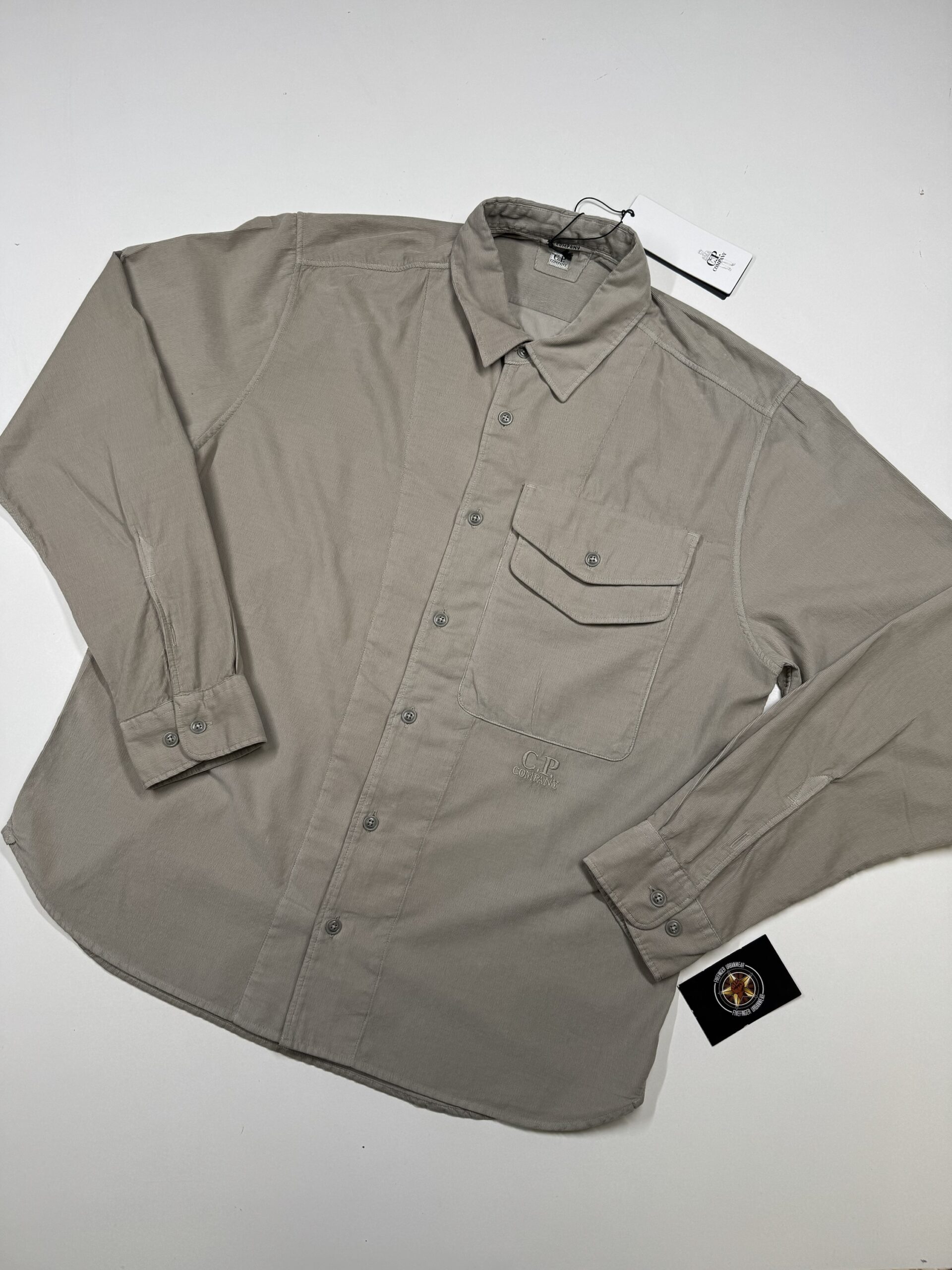 img_0541-2 CP COMPANY 278A Corduroy Multi Pocket Shirt in Vintage Khaki / 327 - Image 1
