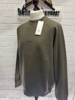 Cp Company 153A Brushed Emerized Diagonal Fleece Sweatshirt in Grape Leaf   -  XL / P2P 25.5” - Image 2