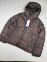 C.P. COMPANY 006A METROPOLIS PERTEX HOODED DOWN JACKET IN RUM & RAISEN - Image 2