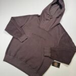 CP Company 274A Brushed & Emerized Diagonal Fleece hooded Sweatshirt in Boulevard
