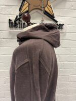 CP Company 274A Brushed & Emerized Diagonal Fleece hooded Sweatshirt in Boulevard - Image 7