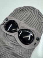 C.P. Company 301A Extrafine Merino Wool Goggle Balaclava in Vintage Khaki - Image 3