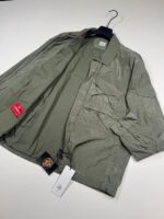 C.P. COMPANY 090A Chrome-R Zipped Overshirt in GREEN / 674 - Image 9