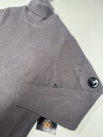 C.P. Company 184A Turtleneck Full Rib merino wool pull over in  Purple Dove / 771 - Large / p2p 22" - Image 4