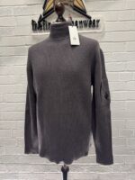 C.P. Company 184A Turtleneck Full Rib merino wool pull over in  Purple Dove / 771 - Large / p2p 22" - Image 5