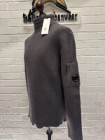 C.P. Company 184A Turtleneck Full Rib merino wool pull over in  Purple Dove / 771 - Large / p2p 22" - Image 7