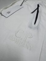 CP COMPANY 072A JOGGING PANT IN LIGHT  FLEECE - WHITE / 103 - Image 3