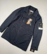 Stone Island 42149 DAVID-TC WITH PRIMALOFT® P.U.R.E™ INSULATION TRENCH COAT IN NAVY