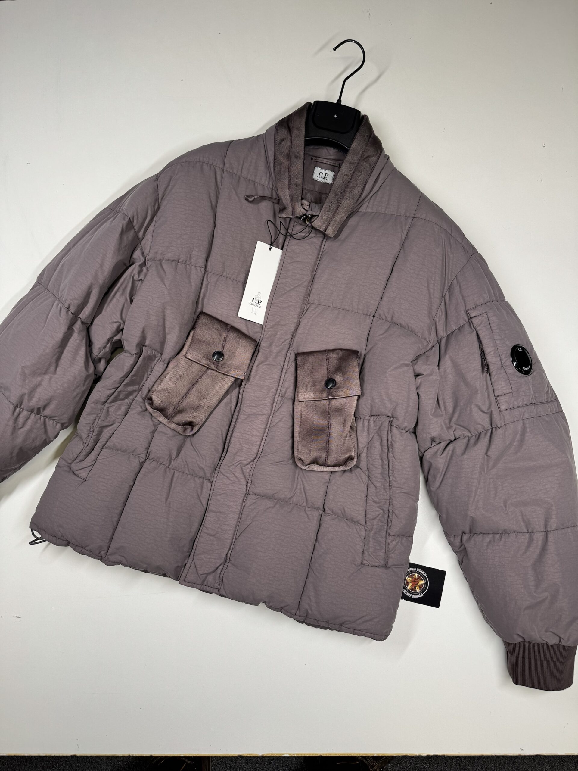 img_2660-2 CP Company 204A Flatt Nylon down jacket in Purple Dove - Image 1