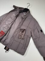 CP Company 204A Flatt Nylon down jacket in Purple Dove - Image 2
