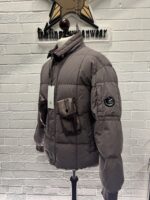 CP Company 204A Flatt Nylon down jacket in Purple Dove - Image 9