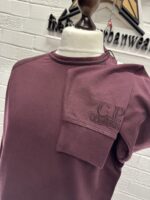 CP company 068A Light Fleece Crew Sweatshirt in Potent purple / 390 - Image 6