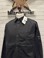 CP COMPANY 126A ORGANIC GABARDINE BUTTONED UTILITY OVERSHIRT IN NAVY / 888  -   Small / P2P 21” - Image 4