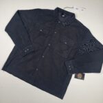 CP COMPANY 277A  Corduroy Multi Pocket Shirt in black sand / 995
