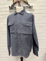 CP COMPANY 277A  Corduroy Multi Pocket Shirt in black sand / 995 - Image 3