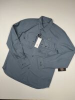CP Company 296A Long sleeve Emerized Popeline Shirt in blue / 871 -   Large / 22” p2p