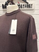 CP company 017A Metropolis Lambswool Jumper in rum & Raisen brown   - Large / p2p 22” - Image 5