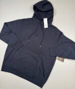 CP Company 061B Brushed & Emerized Diagonal Fleece Hoodie in Navy / 888