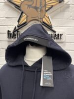 CP COMPANY 023A Diagonal Raised Fleece Hooded Sweatshirt in Navy  -  XS. / P2P 20” - Image 3