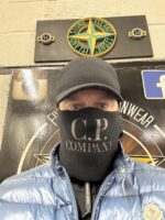 CP Company 298A knit cap + face covering in extrafine merino wool - Image 3