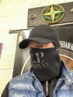 CP Company 298A knit cap + face covering in extrafine merino wool - Image 2