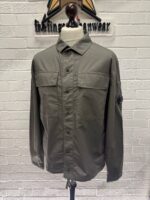 CP COMPANY 237A Long Sleeve Overshirt Cotton Rip- stop in vintage khaki    Large. / p2p 23” - Image 5