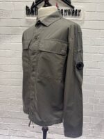 CP COMPANY 237A Long Sleeve Overshirt Cotton Rip- stop in vintage khaki    Large. / p2p 23” - Image 7